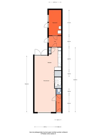 Floorplan - de Savornin Lohmanstraat 17, 3752 AT Bunschoten-Spakenburg